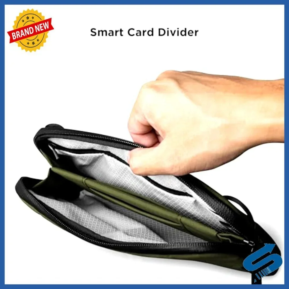 Compact Travel Pouch for Phone Passport Minimalist Crossbody Bag Men
